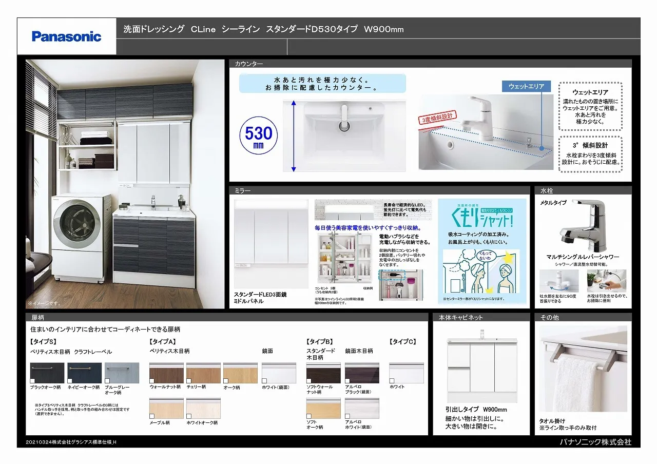 Panasonic洗面ドレッシングC-LINE